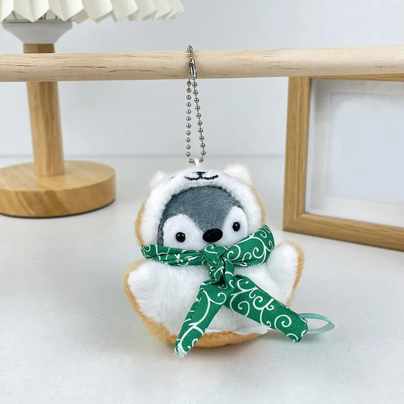 Plush Penguin Pendant Bag Pendant Stuffed Animal Keychain Charm Party Favor Portable Comfortable Backpack Charm Accessories for