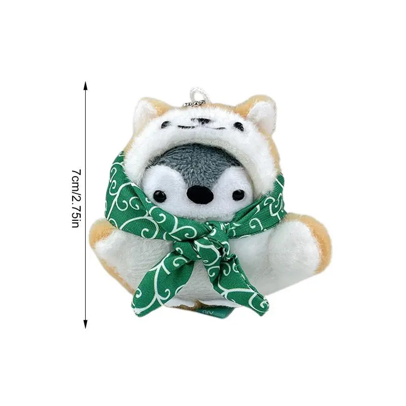 Plush Penguin Pendant Bag Pendant Stuffed Animal Keychain Charm Party Favor Portable Comfortable Backpack Charm Accessories for