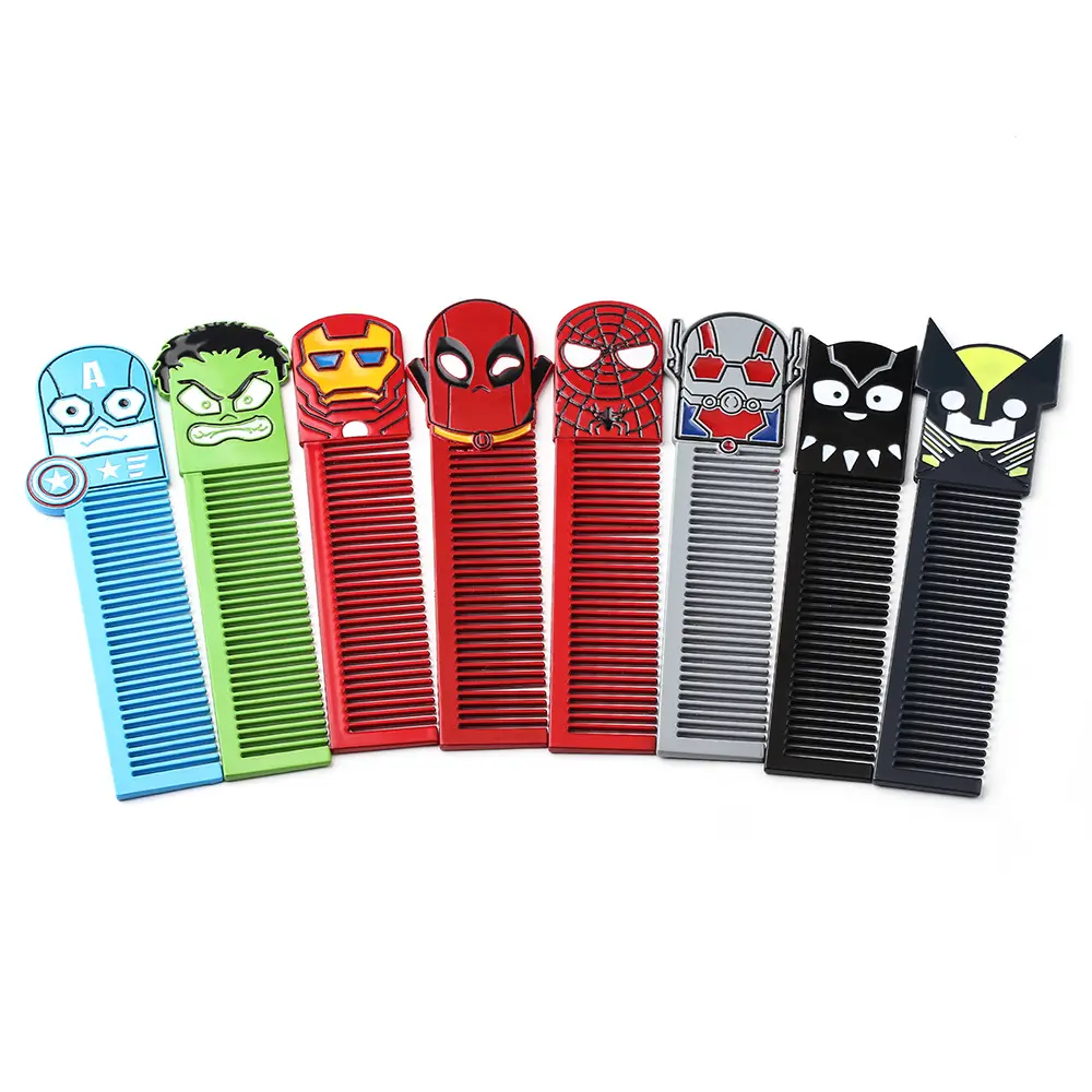 Disney cartoon Marvel characters spiderman iron man hulk captain America Creativity comb action toy figure Accessories kid gifts