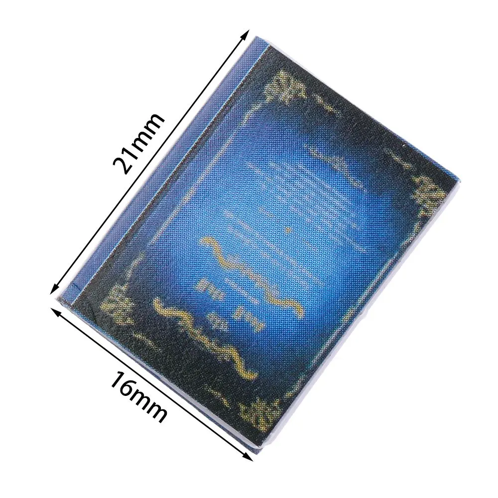 3/4PCS 1/12 Scale Miniature Book Model Can Be Opened Dollhouse Scene Supplies Mini Photo Props Playing House Accessories