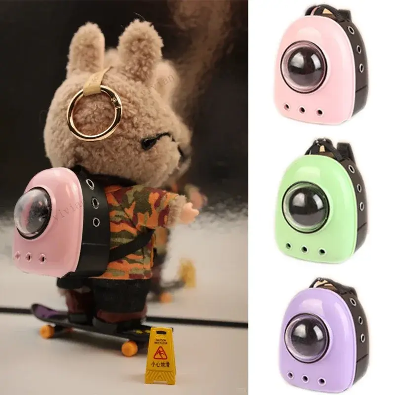 For Ropa Labubu Doll Backpack Simulation Pet Bag for 10cm/15/17cm Dolls Cute Doll Accessories
