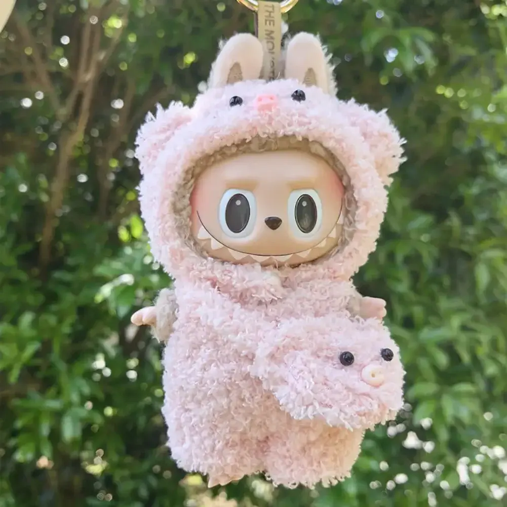 Cute Panda Clothes For Labubu Doll Clothes Doll Clothes Color Match Hoodies Dolls Accessories Cute Decoration Little Cloths