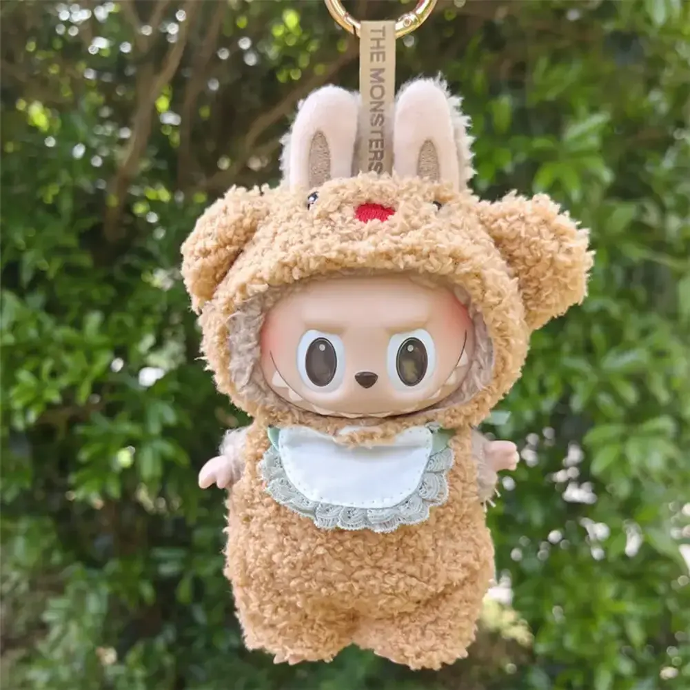 Cute Panda Clothes For Labubu Doll Clothes Doll Clothes Color Match Hoodies Dolls Accessories Cute Decoration Little Cloths