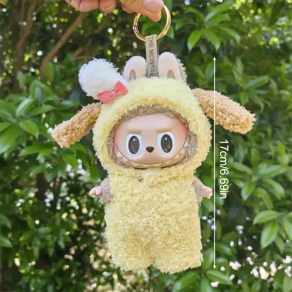 Cute Panda Clothes For Labubu Doll Clothes Doll Clothes Color Match Hoodies Dolls Accessories Cute Decoration Little Cloths