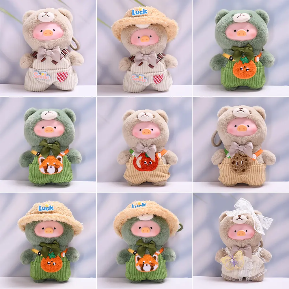 Mini Doll'S Clothes Outfit Accessories For 14cm Lulu tje Piggy Doll Clothes Suspender Trousers Hat Overalls skirt Doll Clothes