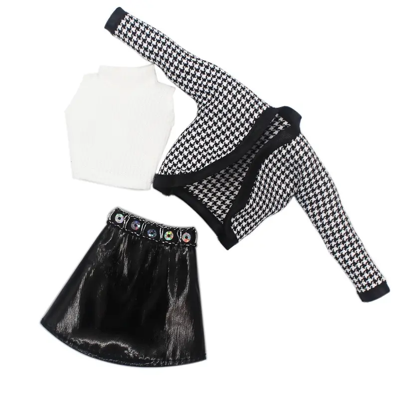 1 Set 1/6 Doll Pants Clothes Party Dress Doll Accessories Fashion Casual Suit Clothes for 30cm Barbies Doll