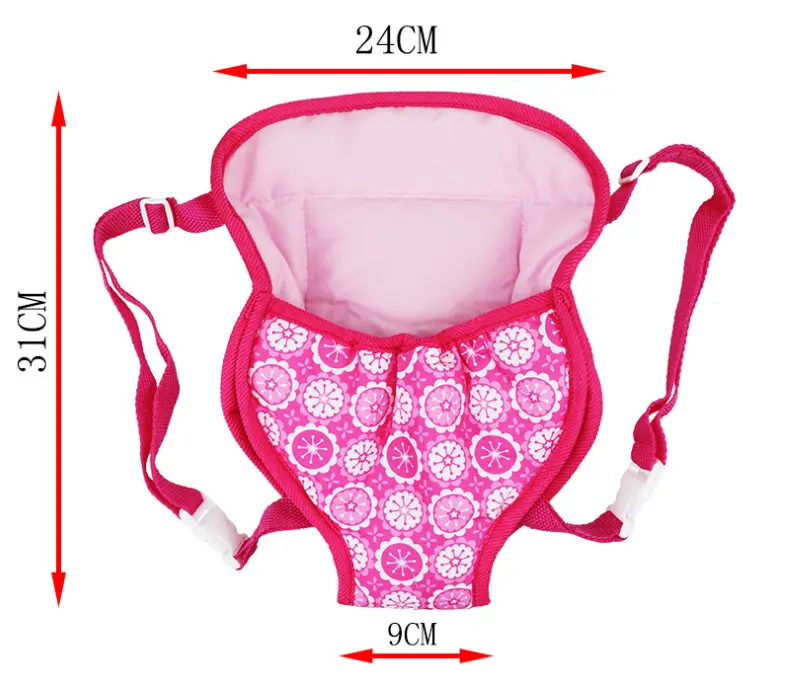 Dolls Out Going Carry Bag for 40-46cm Baby Doll New Born Doll,16-18 Inch Doll Backpack Bag