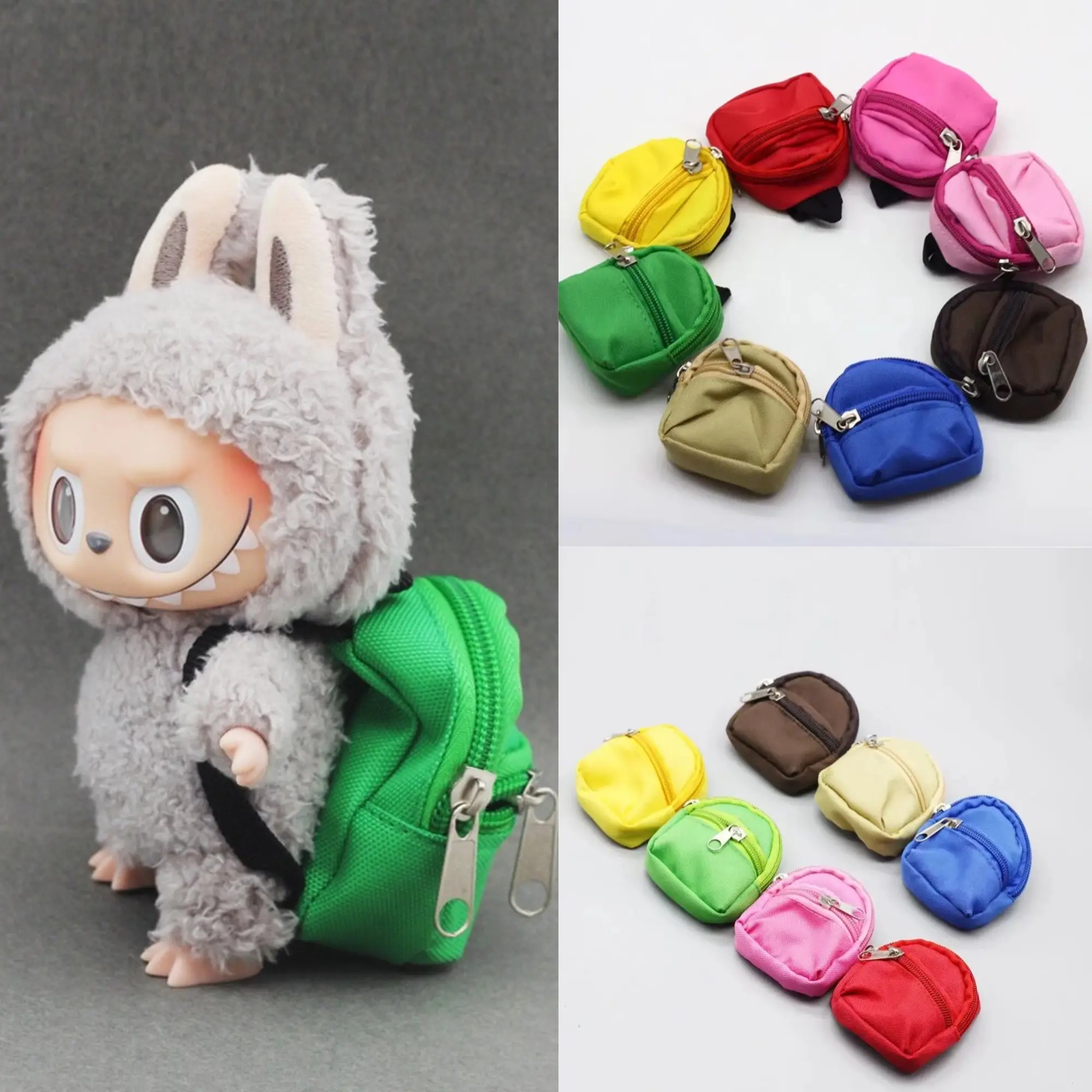 Doll Backpack For 17cm Ropa Labubu Doll Trendy Outfit Cute Mini Bag Exquisite Decoration You Like Only Bag