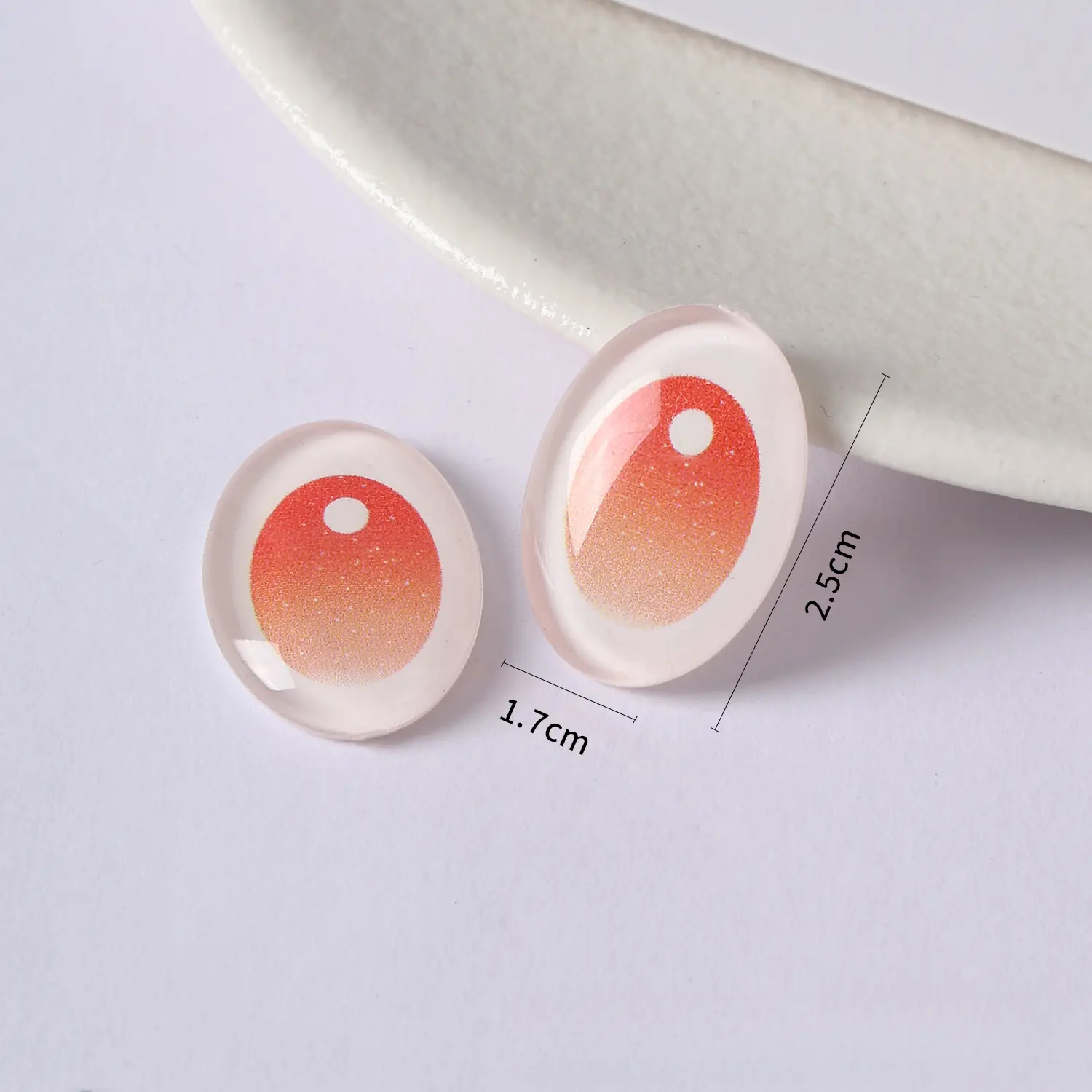 2pcs Labubu Eye Accessories Simulation Glass Eye Patches Dolls Accessories