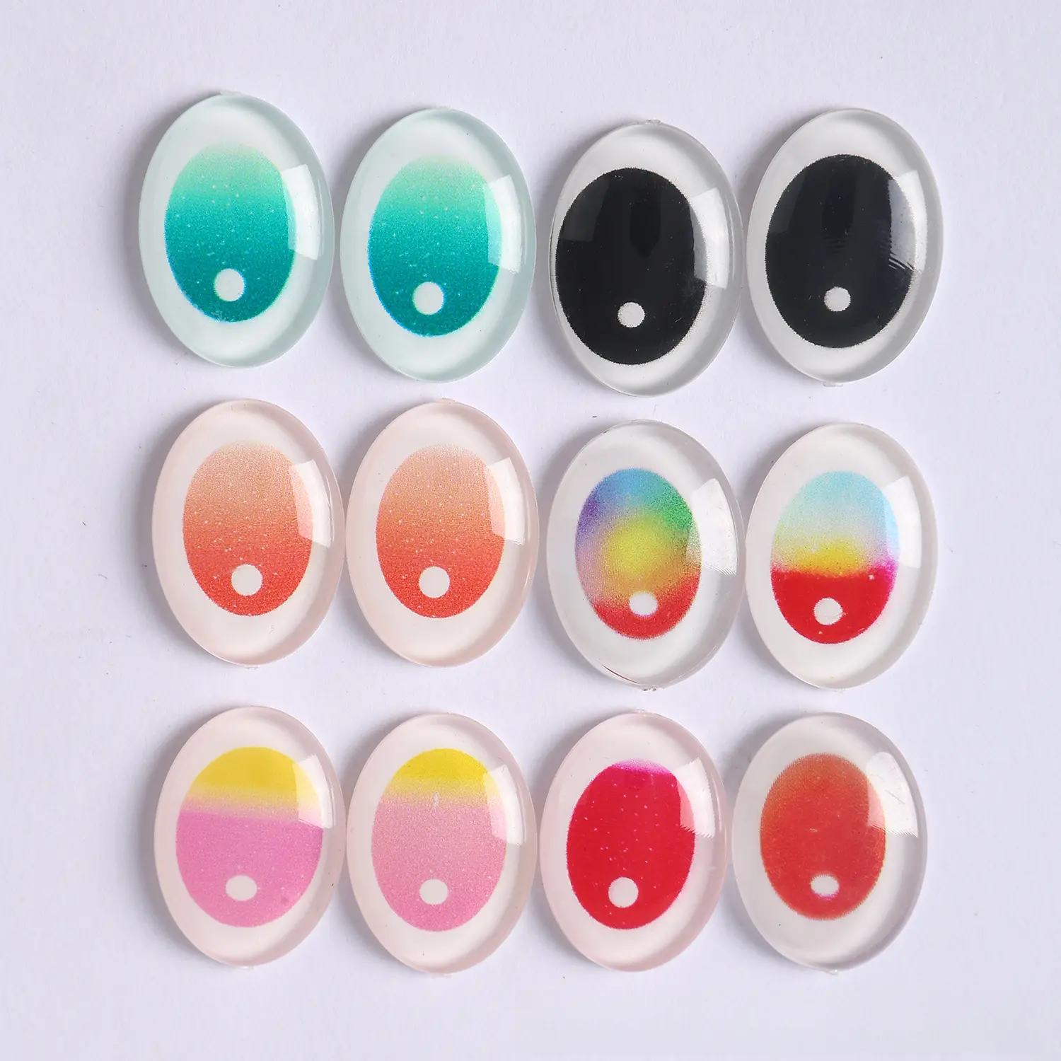 2pcs Labubu Eye Accessories Simulation Glass Eye Patches Dolls Accessories
