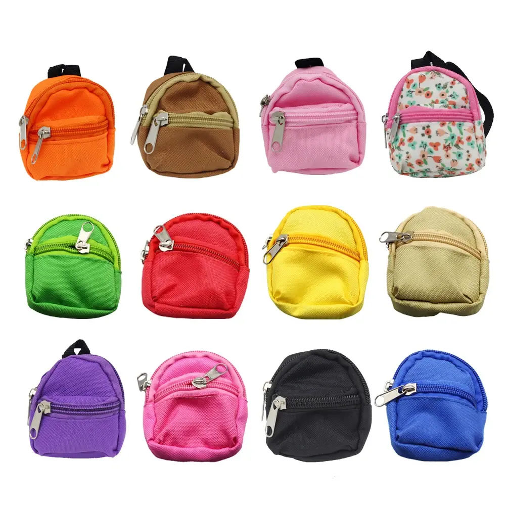 Labubu Canvas Doll Backpack - Multi-Size for 20cm Plush & 1/6 BJD Barbie Blythes Ropa Fashion Accessory