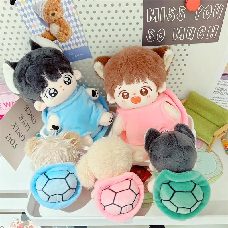17cm Mini Labubu Doll Clothes Cartoon Turtle Shell Coat DIY Kawaii Can Change Doll Clothes Accessory for Kids Girls Fans Gifts