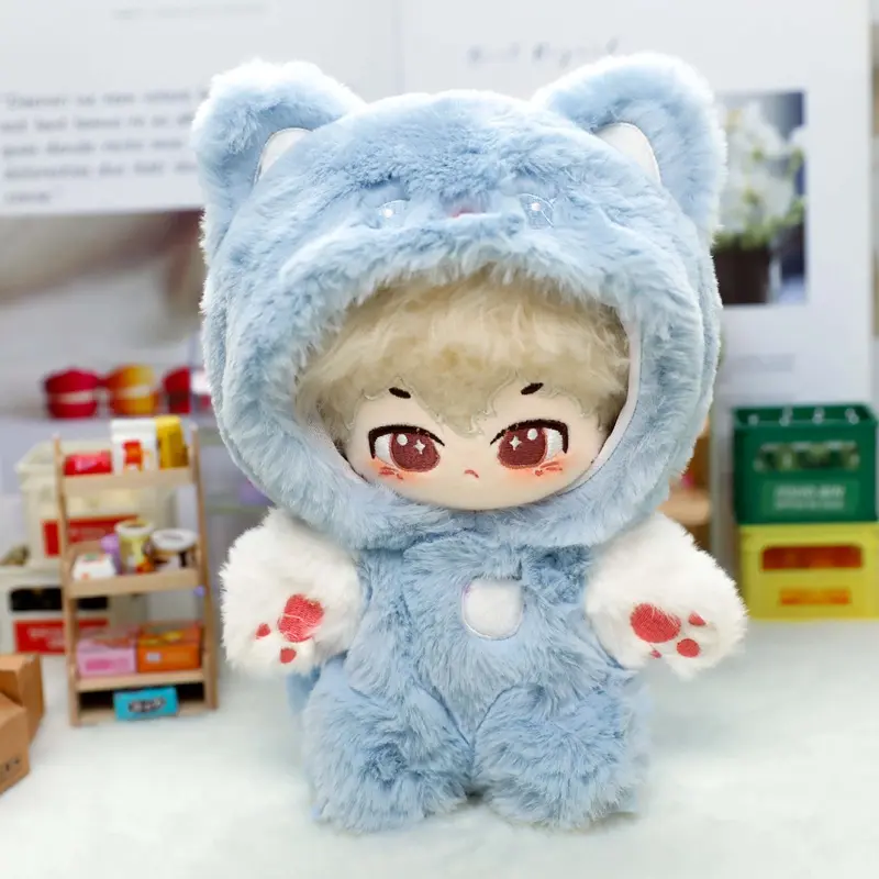 Doll Clothes for 20cm Idol Dolls Accessories Plush Doll's Clothing Floral Dress Stuffed Toy Dolls Outfit One Piece Clothes