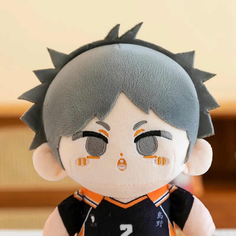 23cm Kawaii Haikyuu Plush Toy Volleyball Stuffed Anime Cotton Doll Hinata Shoyo Tobio Kageyama Fans Kids Boys Birthday Gift