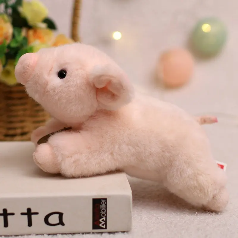20cm/40cm Cute Lifelike Pig Plush Toy Stuffed Soft Animal Simulation Piggy Doll for Girls Toys for Boy Birthday Gift