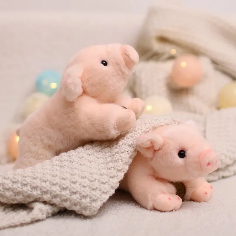 20cm/40cm Cute Lifelike Pig Plush Toy Stuffed Soft Animal Simulation Piggy Doll for Girls Toys for Boy Birthday Gift