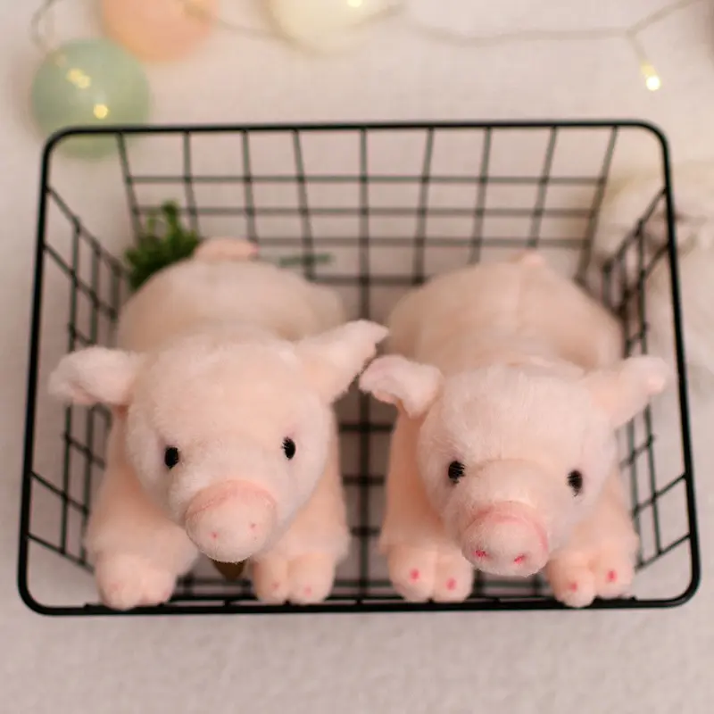 20cm/40cm Cute Lifelike Pig Plush Toy Stuffed Soft Animal Simulation Piggy Doll for Girls Toys for Boy Birthday Gift