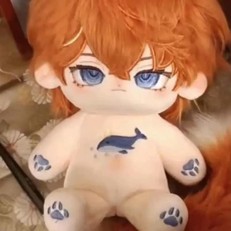 20cm Cute Cotton Doll Toys Stuffed Genshin Impact Tartaglia Ajax Idol Doll for Friends Adults Collectible Dress-up Dolls