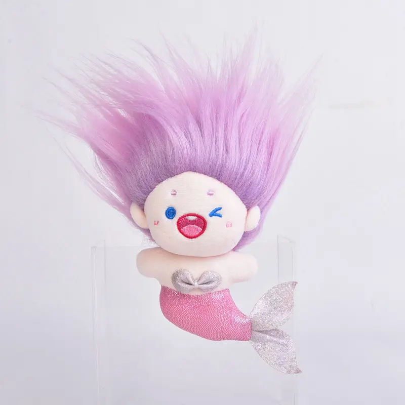 14cm Kawaii Mini Mermaid IDol Doll Anime Plush Star Dolls Stuffed Customization Figure Toys Cotton Baby Plushies Toys Fans Gift