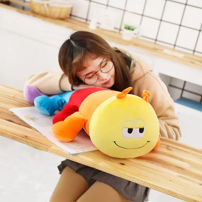 1 Piece 40/58/85CM Colorful Caterpillars Millennium Bug Doll Plush Toys Baby Kids Large Caterpillar Hold Pillow Doll
