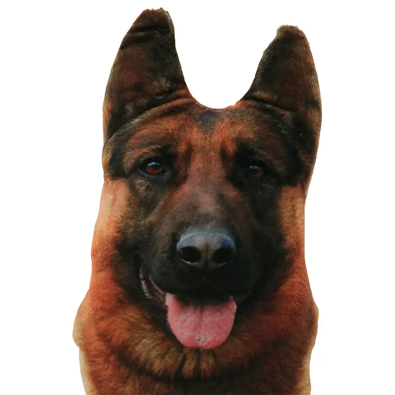 50cm Cute Simulation Dog Plush Toy 3D Printing Stuffed Animal Dog Plush Pillow Stuffed Cartoon Cushion Kids Doll Home Decro Gift