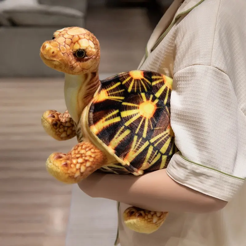 Cute Baby Super Green Simulation Stuffed Tortoise Realistic Sea Turtle Animal Plush Baby Toy Gift Hot Sale Home Decoration