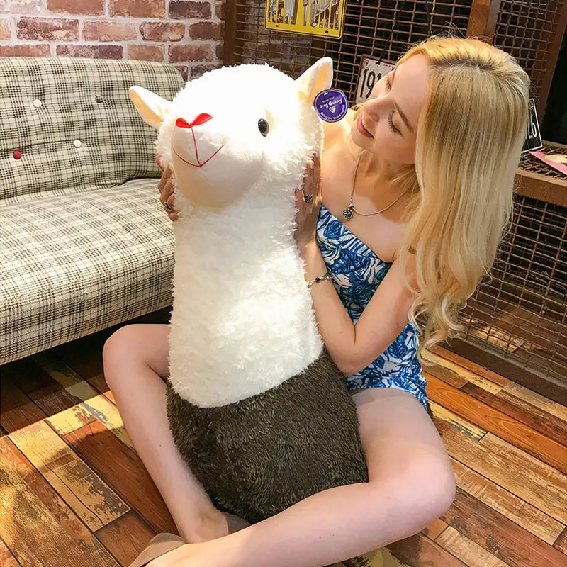 28-55CM Cute Alpaca Stuffed Plush Toy Kids Soft Cotton Animal Plush Doll Pillow Children Bedroom Decor Kid Adult Christmas Gift