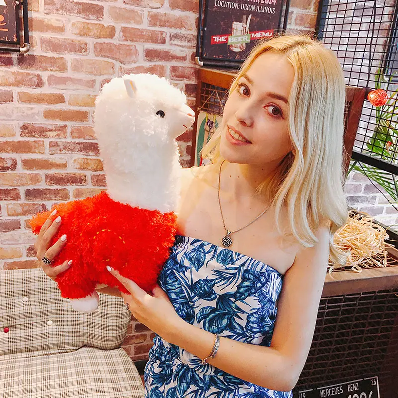 28-55CM Cute Alpaca Stuffed Plush Toy Kids Soft Cotton Animal Plush Doll Pillow Children Bedroom Decor Kid Adult Christmas Gift