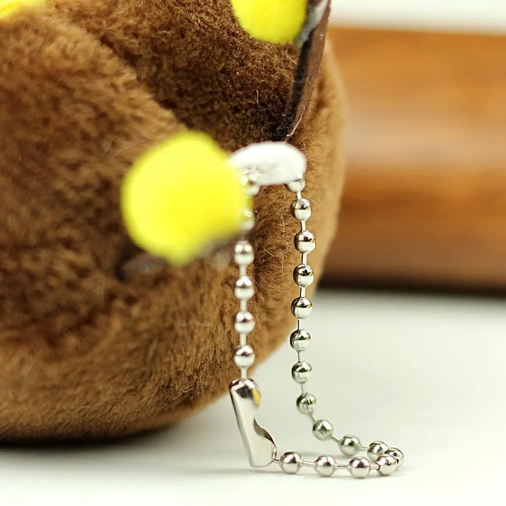 Little Bee Doll Pendant Keychain Gevulde Katoenen Bijen Pluche Sleutelhanger Cartoon Hanger Schattige Creatieve Pluche Dier Toy