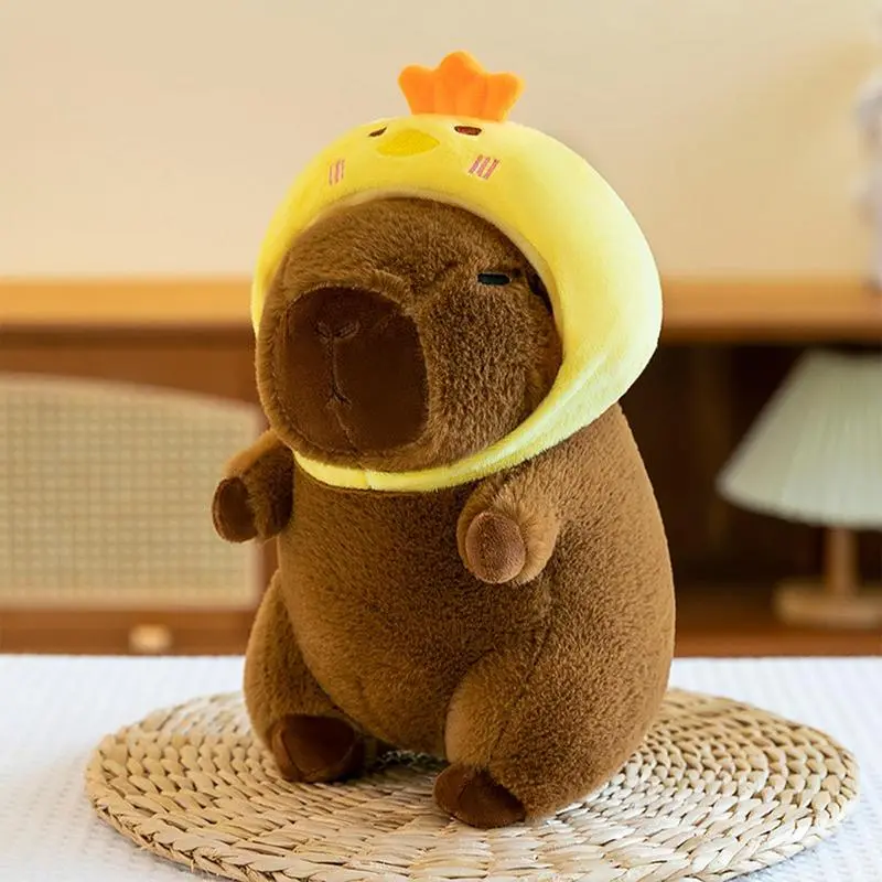 23cm Dress Up Capybara Plush Doll Toy Cute Capybara Plush Doll With Clothe Accessories Stuffed Plush Animal Doll for Child Girl