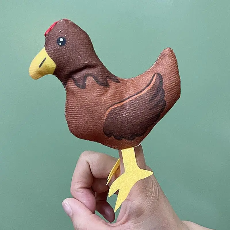 Finger Puppets Soft Plush Finger Toys For Kids Set Of 5 Animal Puppets For Easter Basket Stuffers Egg Fillers School Classroom