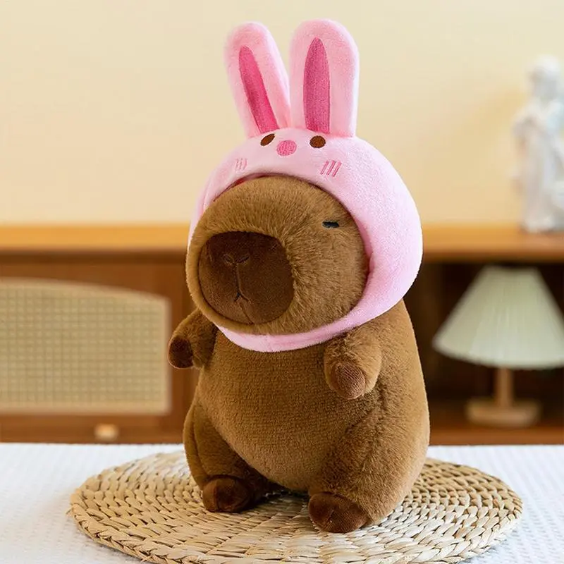 23cm Dress Up Capybara Plush Doll Toy Cute Capybara Plush Doll With Clothe Accessories Stuffed Plush Animal Doll for Child Girl