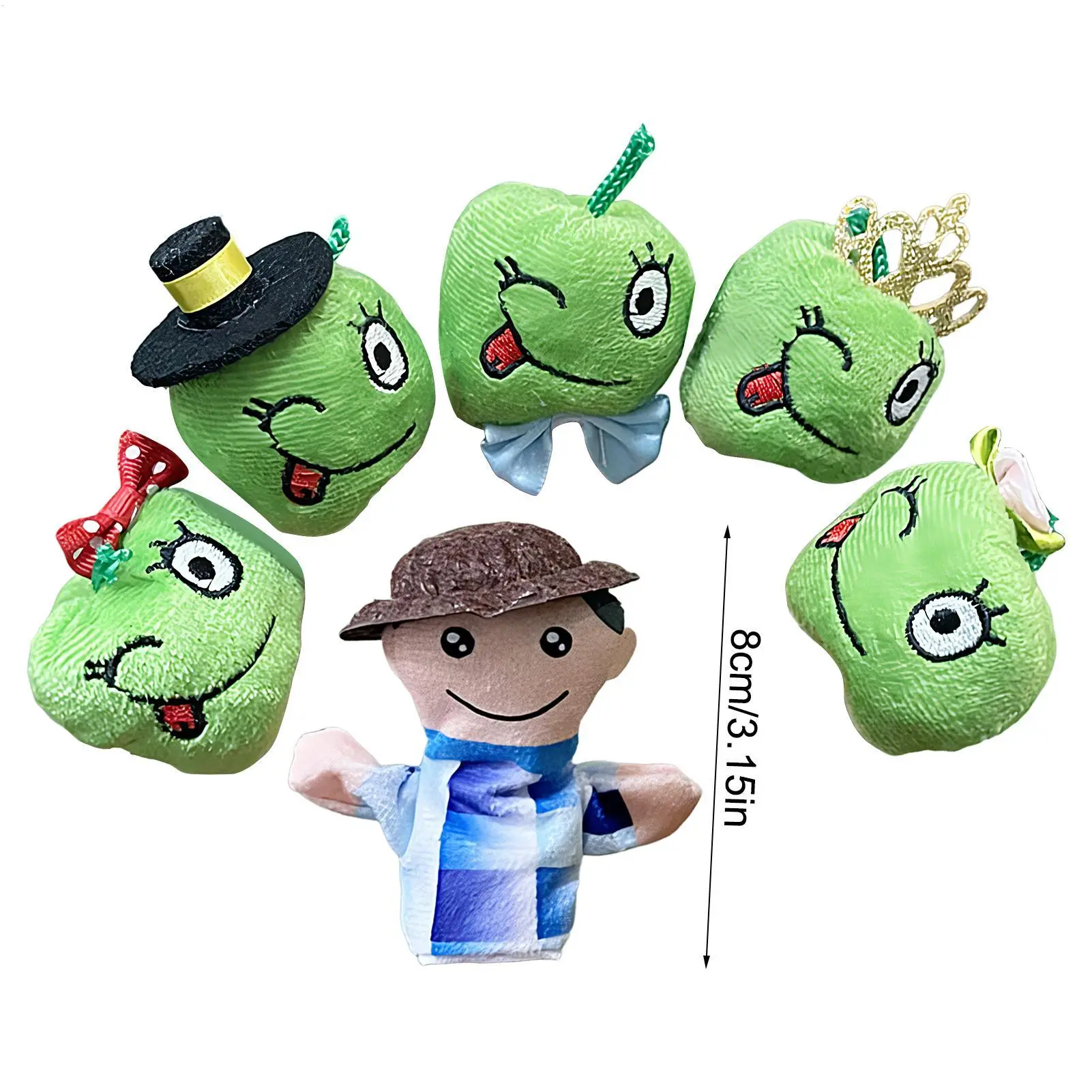 Finger Puppets 6 Pieces Cute Toddler Finger Puppets Interactive Plush Dolls Performance Props Developmental Learning Toys For