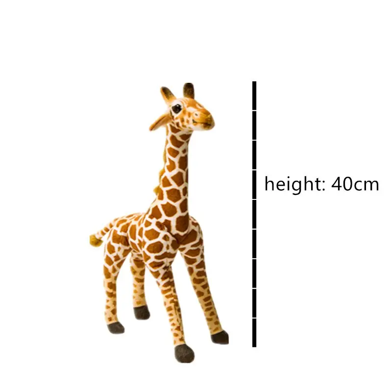 1pc 40CM Cute Simulation Giraffe Plush Toys Kids Baby Lovely Real Life Animal Dolls Children's Room Decoration Birthday Gifts