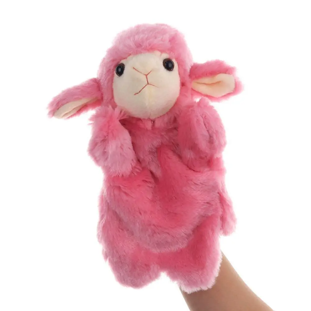 Learning Sheep Animal Hand Puppet Stuffed Animals Wolf Children Puppets Soft Plush Dolls Cartoon Plush Toys Baby