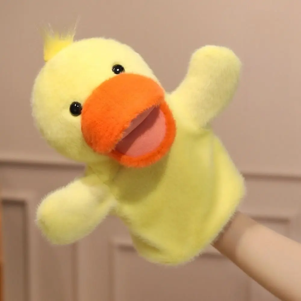 Frog Animal Hand Puppet Duck Storytelling Stuffed Plush Shark Toys Movable Mouth Early Education Hand Finger Story Puppet