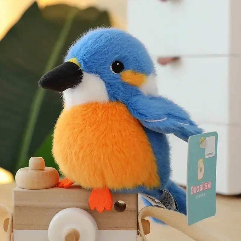 Simulation 10 Styles Birds Plush Toy Kawaii Stuffed Animal Realistic Tit Sparrow Cute Lifelike Bird's-nest Soft Backpack Pendant
