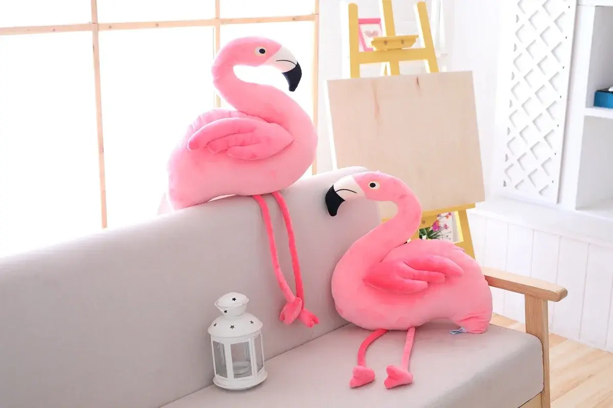 1 pc 25cm 40cm  Plush Flamingo Toys Stuffed Bird Soft Doll Pink Flamingo Kids Toys Wedding Gift High Quality