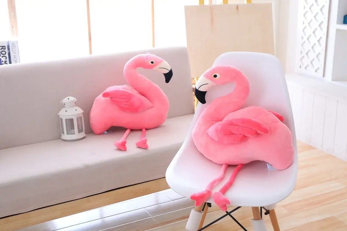 1 pc 25cm 40cm  Plush Flamingo Toys Stuffed Bird Soft Doll Pink Flamingo Kids Toys Wedding Gift High Quality