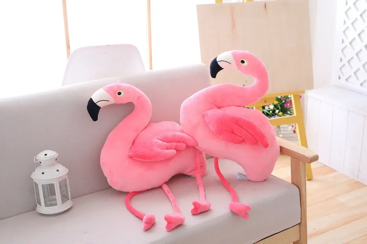 1 pc 25cm 40cm  Plush Flamingo Toys Stuffed Bird Soft Doll Pink Flamingo Kids Toys Wedding Gift High Quality