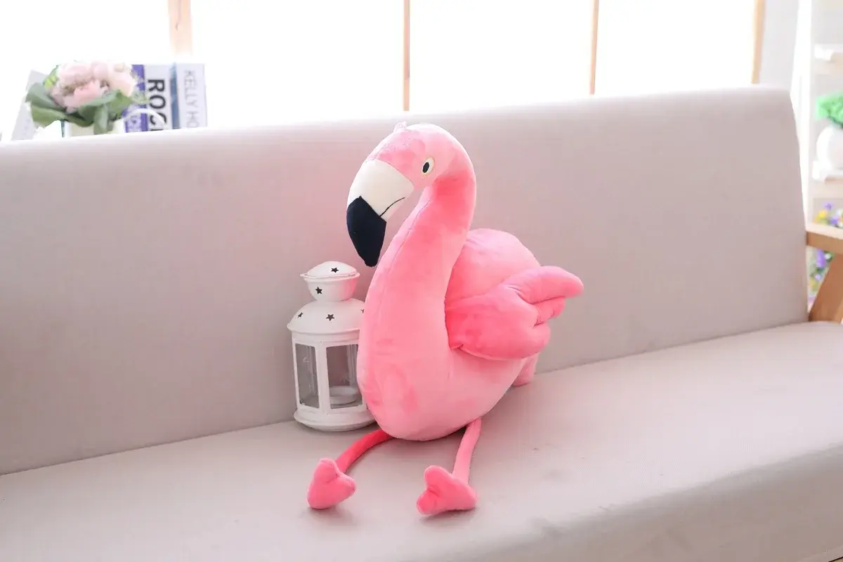1 pc 25cm 40cm  Plush Flamingo Toys Stuffed Bird Soft Doll Pink Flamingo Kids Toys Wedding Gift High Quality