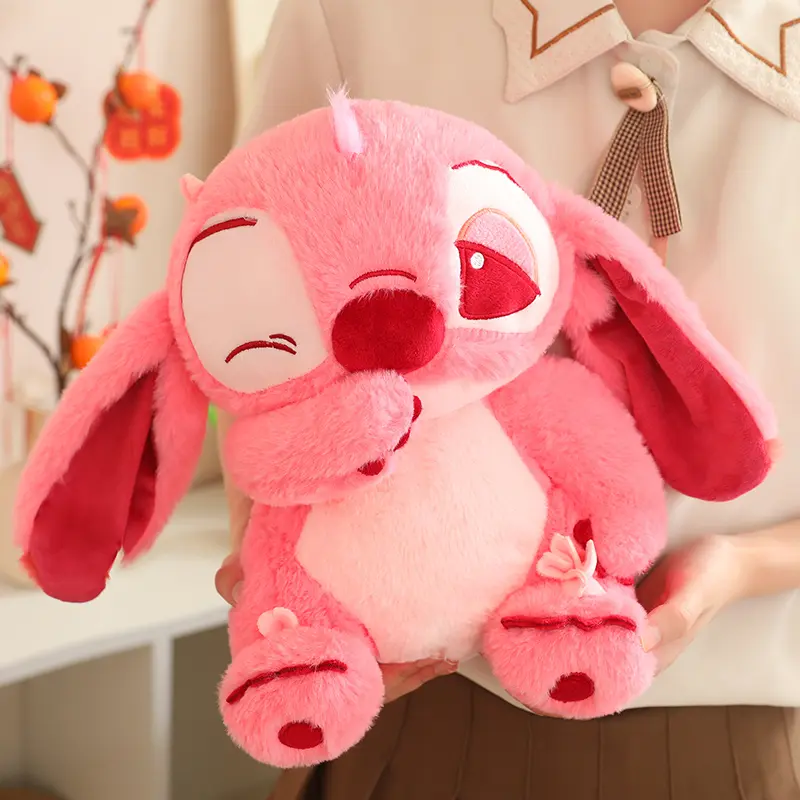 Kawaii Disney Sakura Stitch Plush Toys Kawaii Soft Disney Pink Sakura Stitch Stuffed Doll Anime Movie Xmas Gift