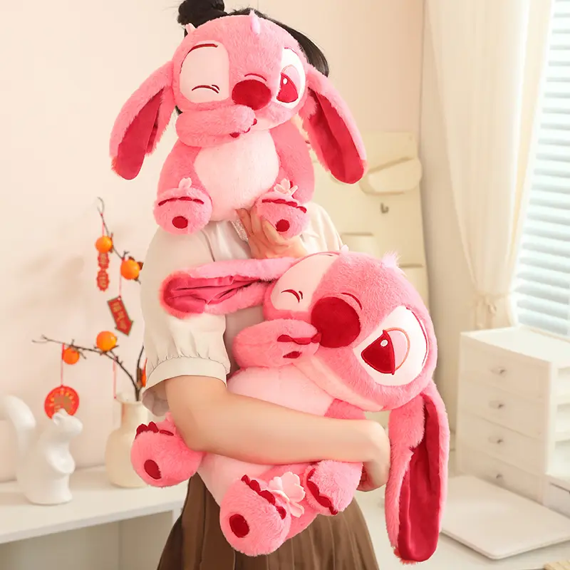 Kawaii Disney Sakura Stitch Plush Toys Kawaii Soft Disney Pink Sakura Stitch Stuffed Doll Anime Movie Xmas Gift