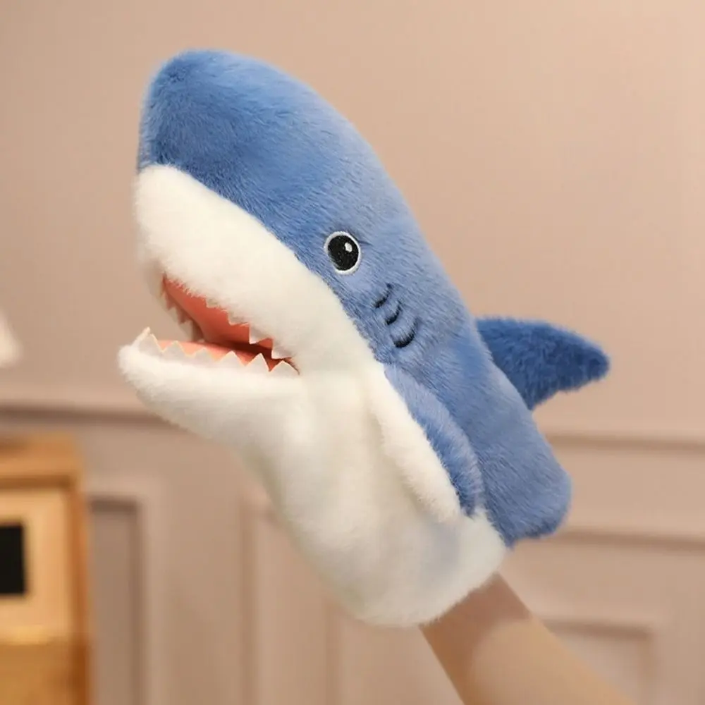 Frog Animal Hand Puppet Duck Storytelling Stuffed Plush Shark Toys Early Education Movable Mouth Hand Finger Story Puppet