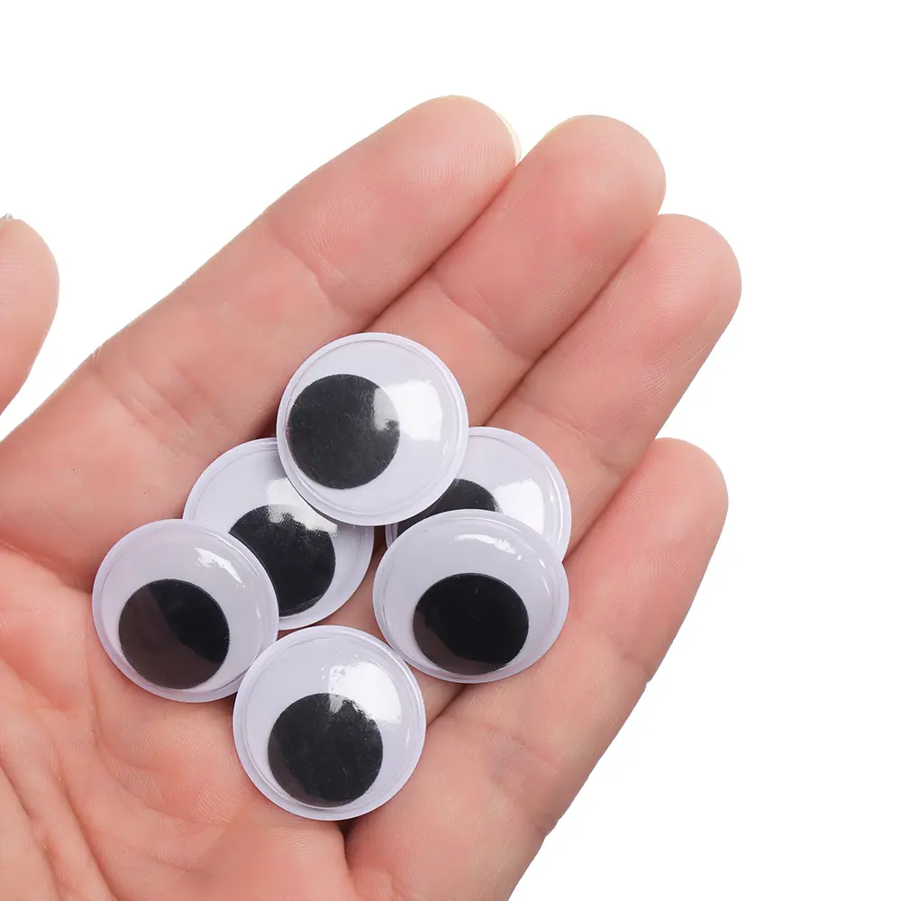 100Pcs/Pack Plastic Doll Eyes DIY Dolls Stuffed Toys Eye Puppet Dinosaur Eyes Not Self-adhesive Plush Doll Accessories