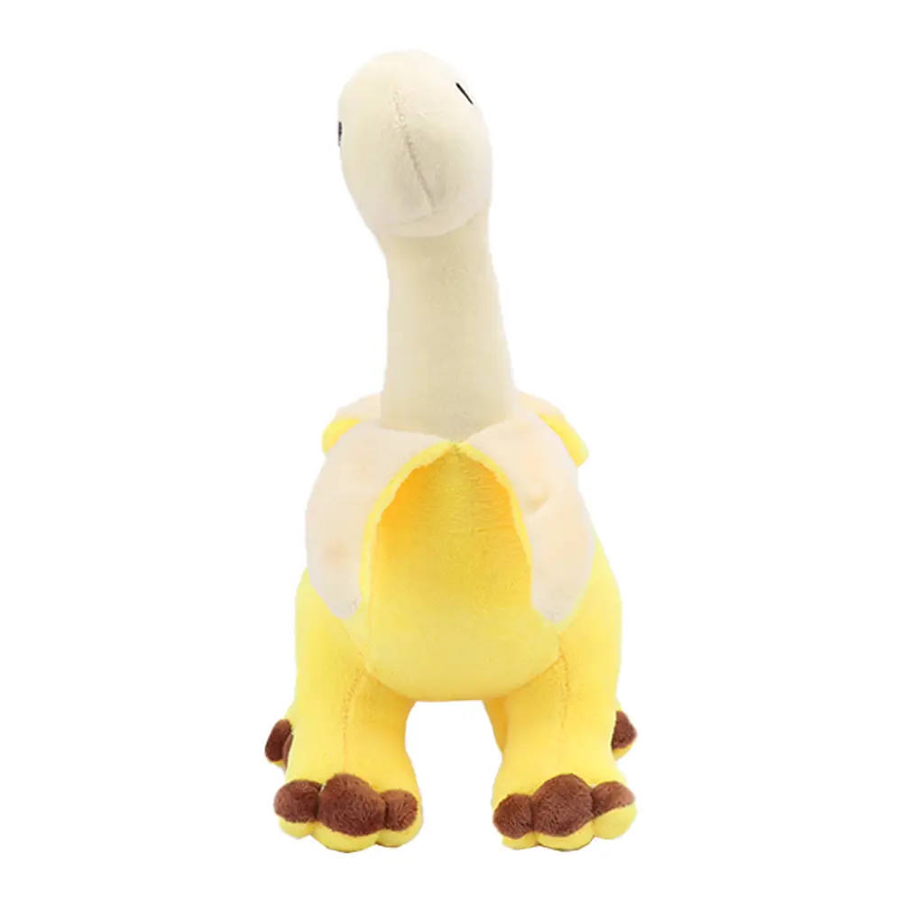 Cute Peeled Banana Brontosaurus Plush Toys Soft Stuffed Dragon Animals Peeled Banana Brontosaurus Toy Kawaii Gift for Kids