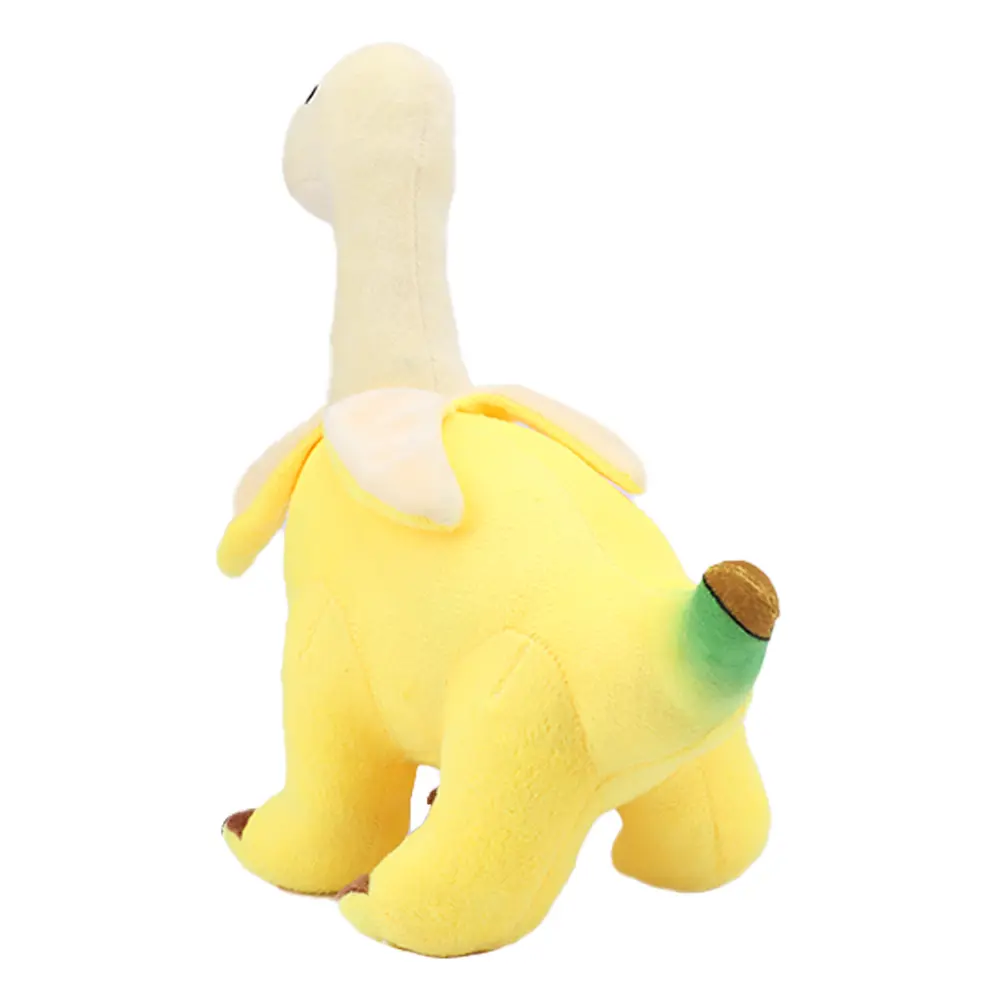 Cute Peeled Banana Brontosaurus Plush Toys Soft Stuffed Dragon Animals Peeled Banana Brontosaurus Toy Kawaii Gift for Kids