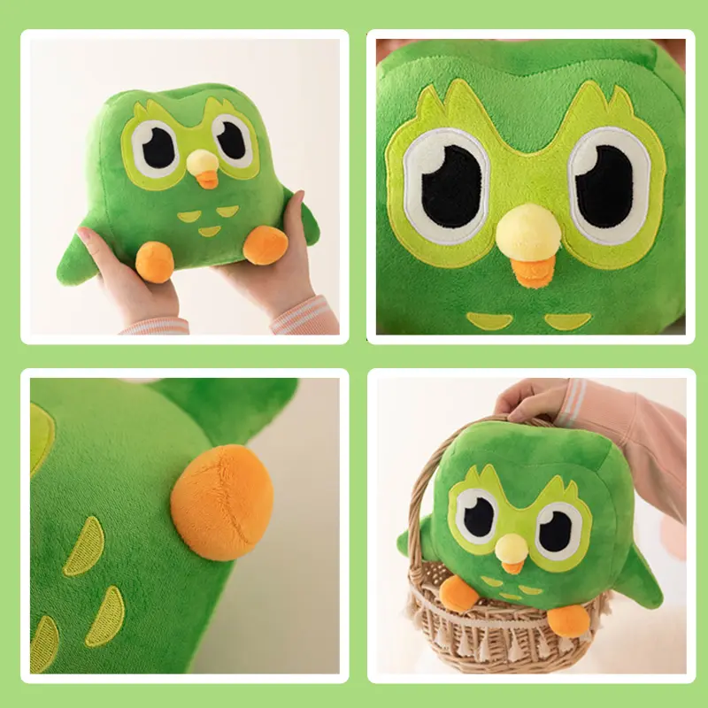 Kawaii Green Owl Plush Toy Plushie of The Owl Cartoon Cute Doll Soft Stuffed Animal Toy Kid Adult Birthday Gift 30CM