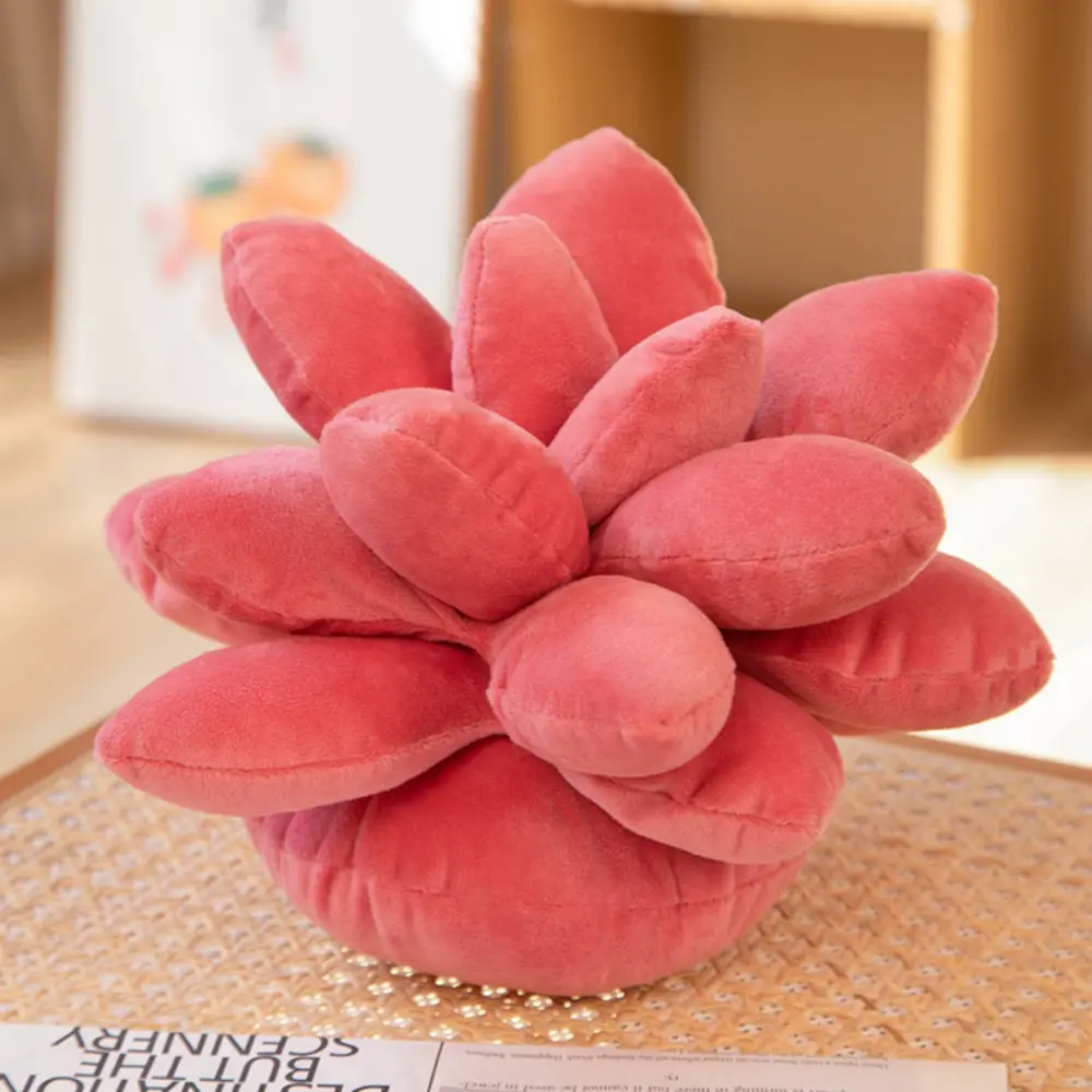Children Simulation Botany Plush Toy Decorate Mini Stuffed Succulents Doll Cartoon Cute Succulents Plush Pillow Home Decor