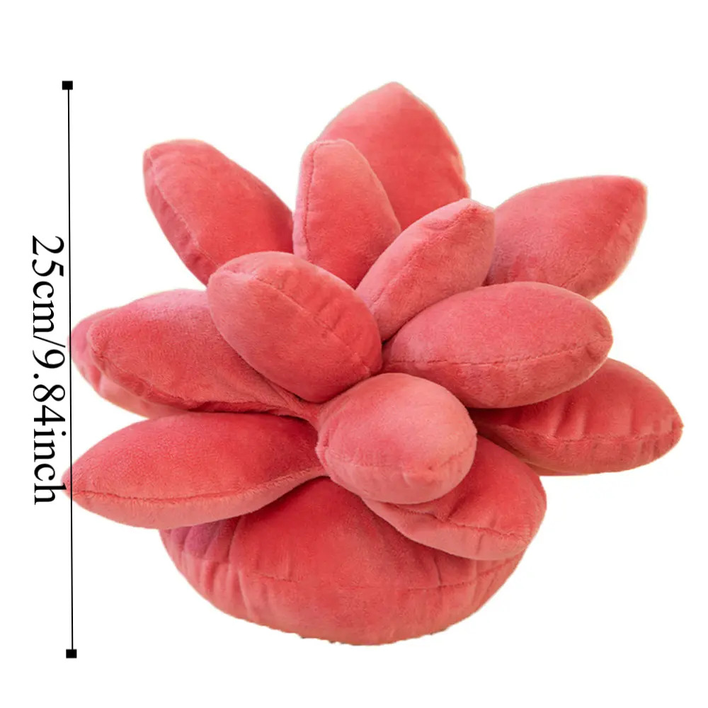 Children Simulation Botany Plush Toy Decorate Mini Stuffed Succulents Doll Cartoon Cute Succulents Plush Pillow Home Decor